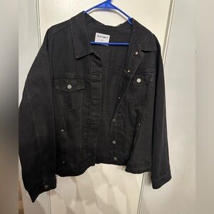 Black Old Navy, jean jacket